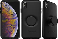 iPhone XS Max Otter + Pop Symmetry Series Case - Black | WOW! mobile boutique