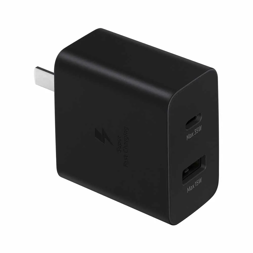 Samsung - Duo Travel Adapter Wall Charger 35W with A and C Ports | WOW! mobile boutique