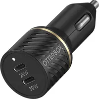 Otterbox -  Dual Usb C Port Pd Car Charger 50w - Black Shimmer