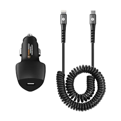 6ft USB - Type-C to Lightning Coiled Cable for Apple devices, Ports: 20w PD Type C x1