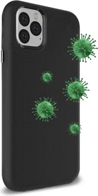 iPhone 12 Pro Max Antimicrobial Armour 2X Case - Black | WOW! mobile boutique