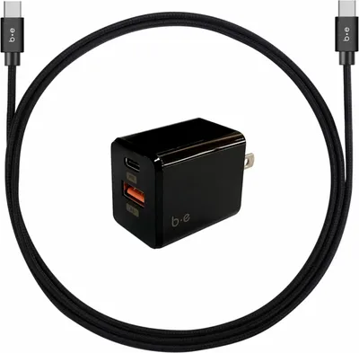 Blu Element - 4ft Wall Charger USB-C/USB-A 3A PD w/USB-C Cable | WOW! mobile boutique
