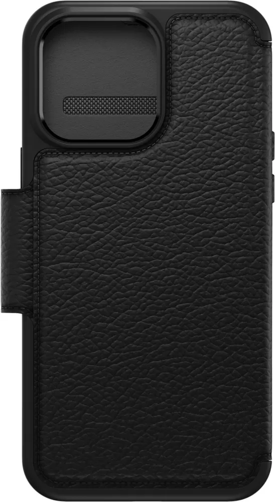 iPhone 14 Pro Max Otterbox Strada Leather Folio Case - Black (Shadow)