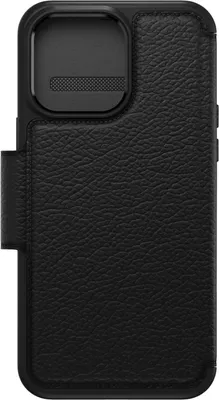 iPhone 14 Pro Max Otterbox Strada Leather Folio Case - Black (Shadow)
