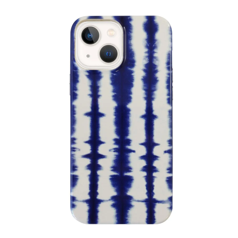 iPhone 13 Uunique (Striped Tie Dye) Nutrisiti Eco Printed Back Case