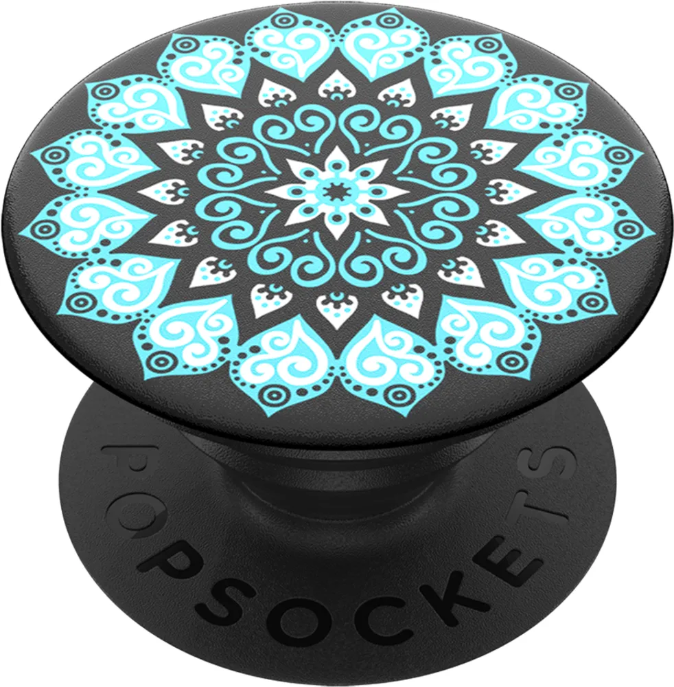Popgrips Swappable Patterns Device Stand And Grip - Peace Mandala Sky | WOW! mobile boutique