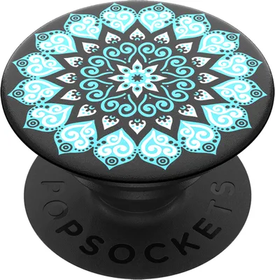 Popgrips Swappable Patterns Device Stand And Grip - Peace Mandala Sky | WOW! mobile boutique