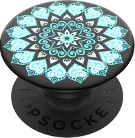 Popgrips Swappable Patterns Device Stand And Grip - Peace Mandala Sky | WOW! mobile boutique