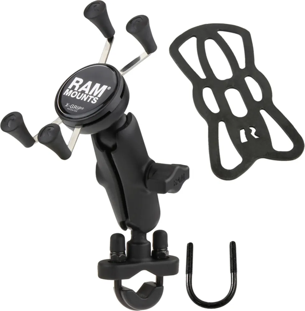 RAM X-Grip Universal Phone Mount with Handlebar U-Bolt Base