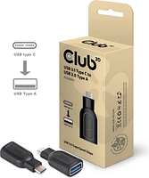 Club3D Adaptateur USB-C 3.1 Gen 1 Mâle vers USB 3.1 Gen 1 Femelle Noir | WOW! mobile boutique