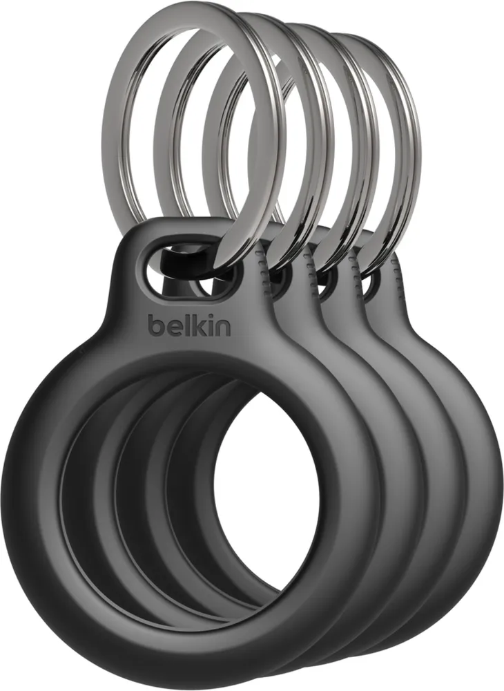 Belkin Lot de 4 Porte-Clés Sécurisé avec Fonction de Porte-Clés pour AirTag 4-Pack | WOW! mobile boutique