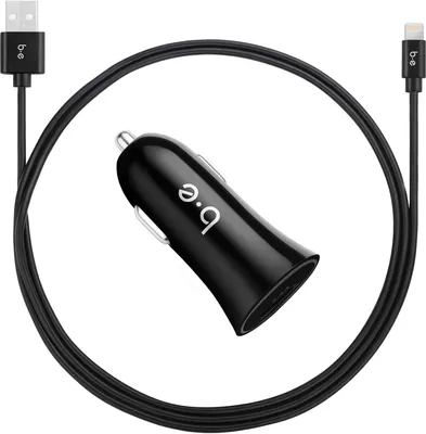 Single 2.4A Car Charger w/Lightning Cable | WOW! mobile boutique