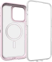 iPhone 15 Pro Max Otterbox Defender XT w/ MagSafe Clear Series Case - Clear/Pink (Mountain Frost) | WOW! mobile boutique