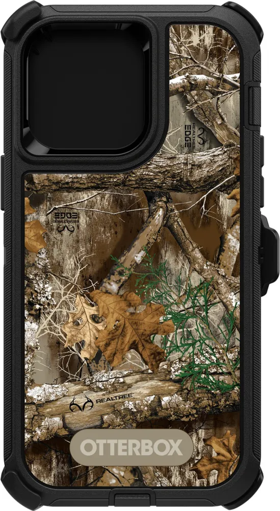 iPhone 14 Pro Max Otterbox Defender Graphics Series Case - Black (RealTree Edge)