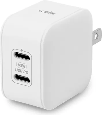 LOGiiX - Power Plus 45W Duo USB-C Wall Charger