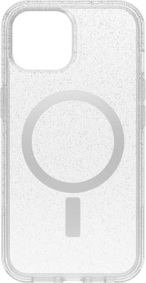 iPhone 15/14/13 Otterbox Symmetry w/ MagSafe Clear Series Case - Silver (Stardust) | WOW! mobile boutique