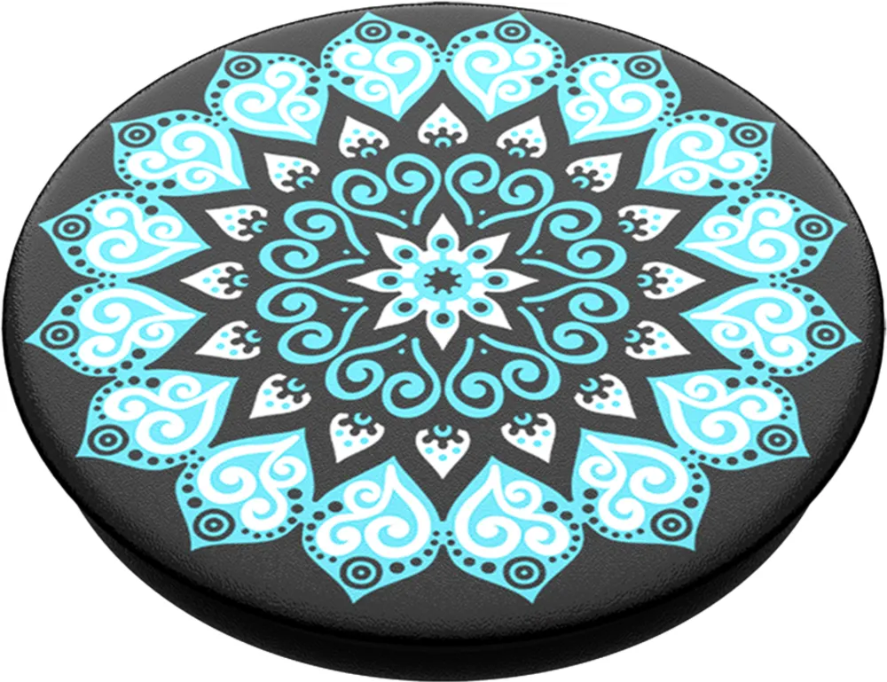 Popgrips Swappable Patterns Device Stand And Grip - Peace Mandala Sky | WOW! mobile boutique