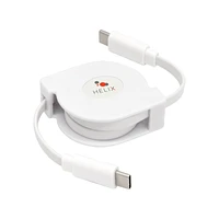 ETHRTC Retractable USB-C to USB-C Cable White | WOW! mobile boutique