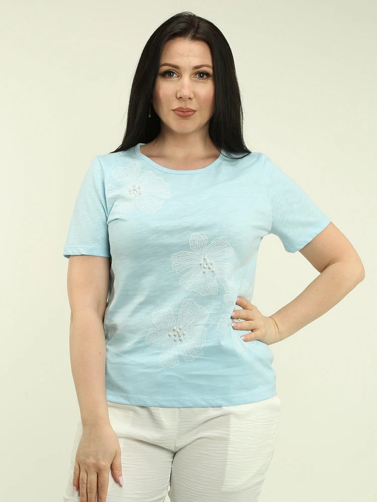 Pearl Floral Print Top