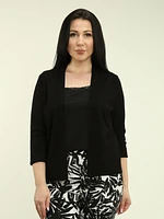 Solid Open Cardigan