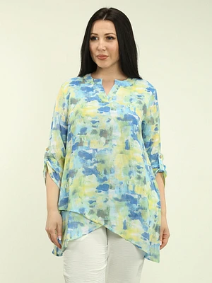 Tulip Hem Layered Blouse