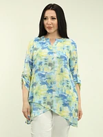 Tulip Hem Layered Blouse