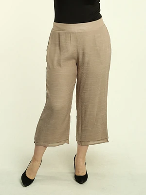 Layered Hem Pull-On Pants