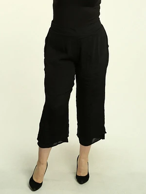 Layered Hem Pull-On Pants