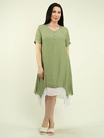 V-Neck Layered Dress
