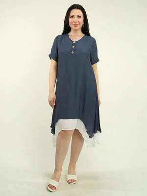 V-Neck Layered Dress