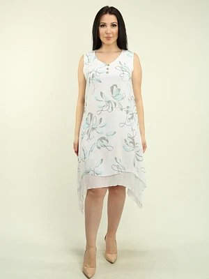V-Neck Floral Dress