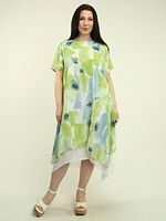 Tulip-Hem Layered Dress