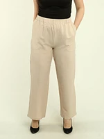 High-Waist Textured Pants