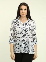 Printed Gauze Shirt