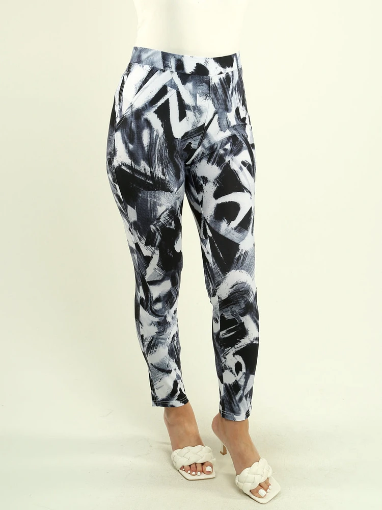 Printed Pull-On Pant