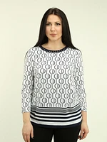 Geometric Print Top