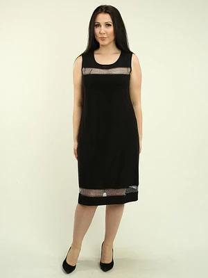 Rhinestone Cutout Detail Dress