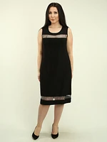 Rhinestone Cutout Detail Dress