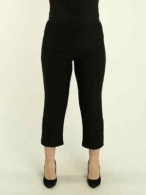 Button Hem Pull-On Pants