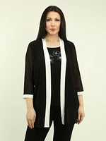 Floral Stitch Fooler Top