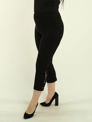 Side-Slit Pull-On Pants