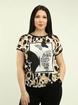 Cap Sleeve Printed Top
