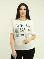 Foil Printed Top