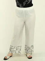 Geometric Printed Pull-On Pants