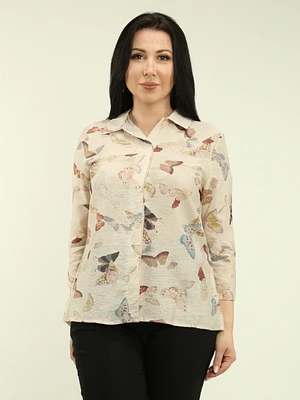 Butterfly Print Blouse