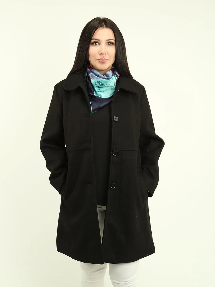 Button-Down Spread Collar Coat