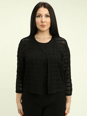 Crochet-Inspired Cardigan