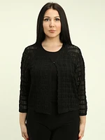 Crochet-Inspired Cardigan