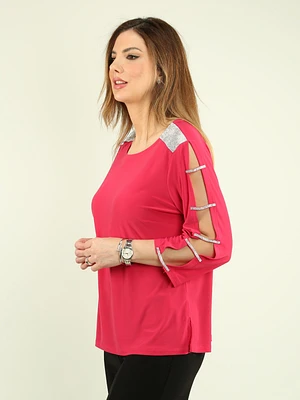 Ladder Sleeve Blouse