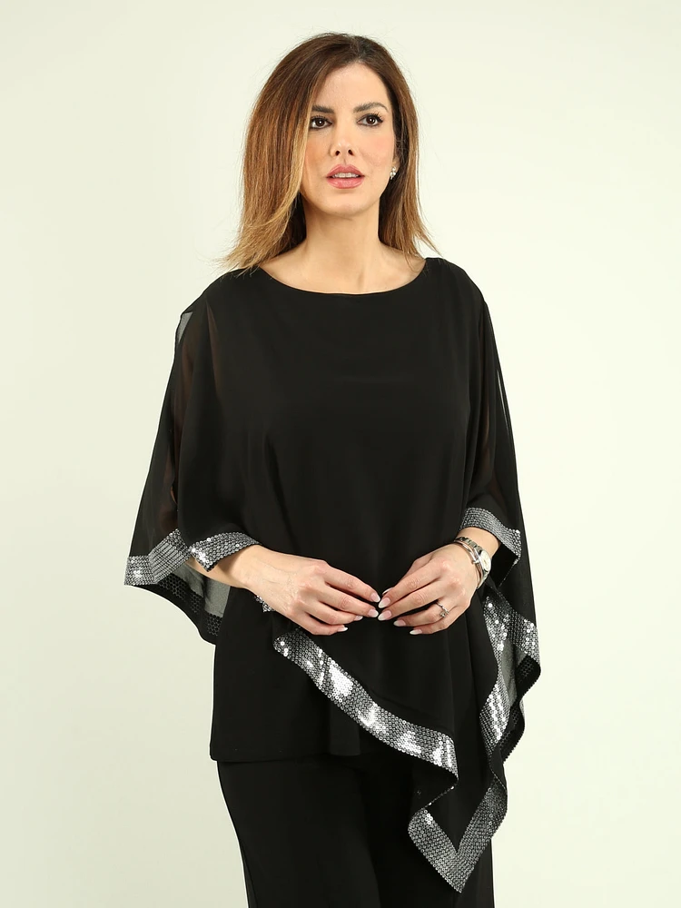 Asymmetrical Chiffon Blouse